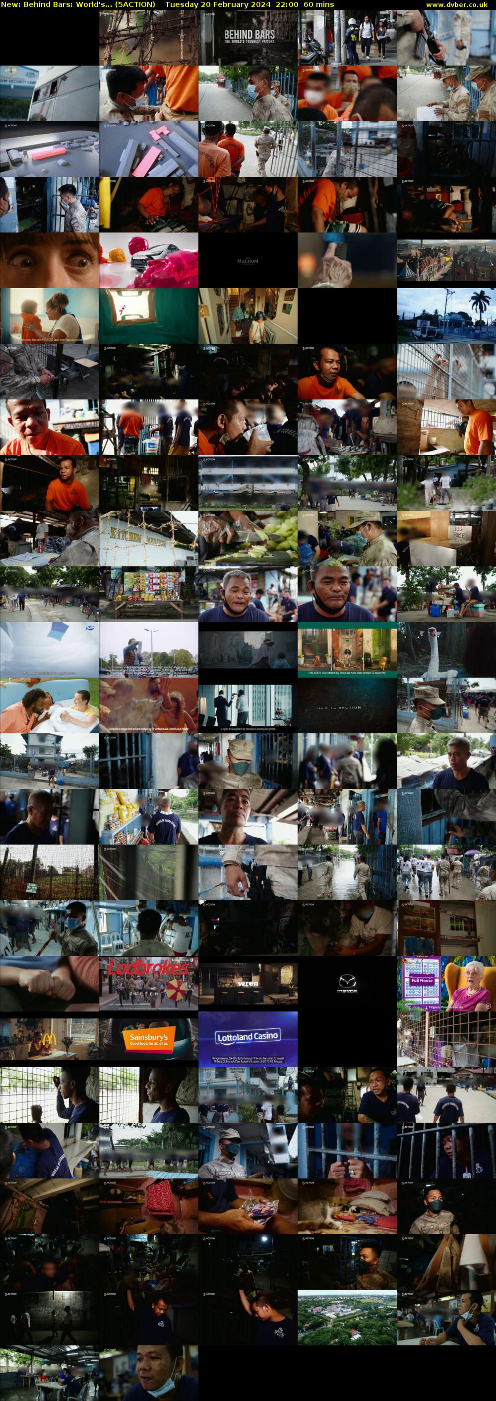 Behind Bars: World's... (5ACTION) Tuesday 20 February 2024 22:00 - 23:00