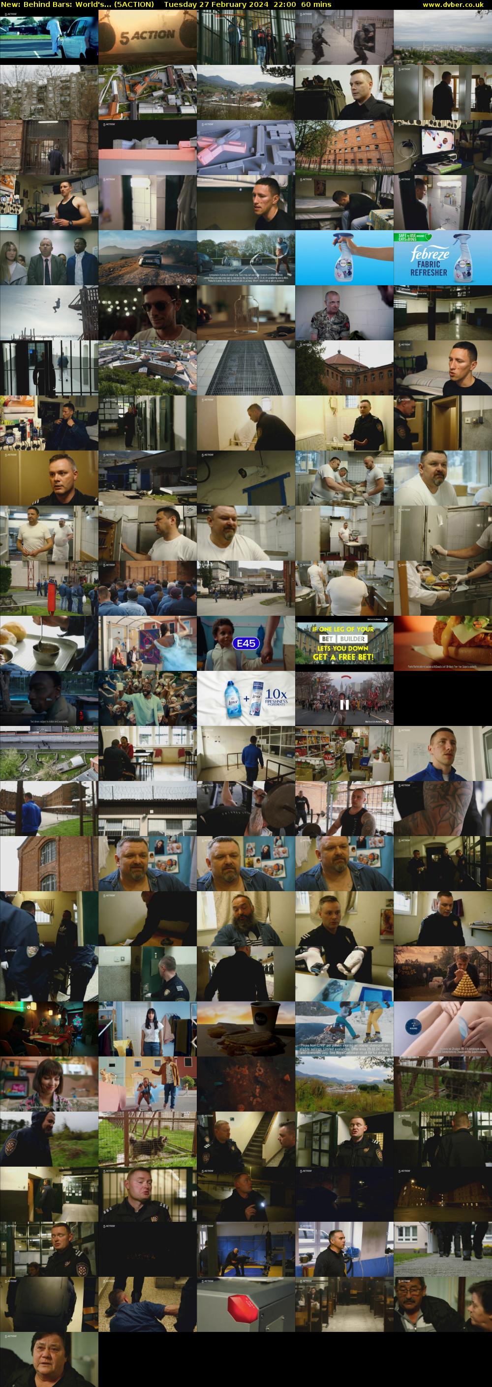 Behind Bars: World's... (5ACTION) Tuesday 27 February 2024 22:00 - 23:00