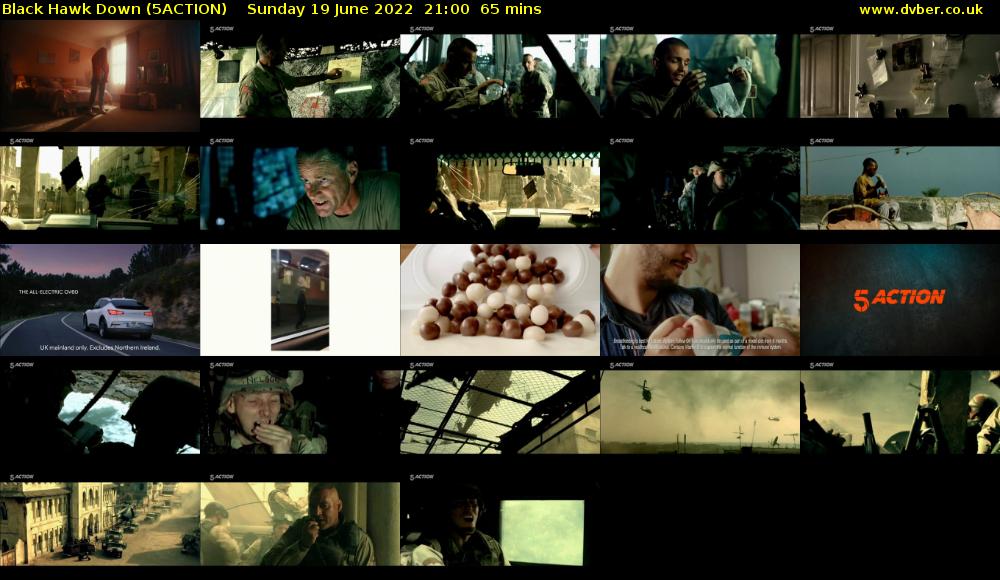 Black Hawk Down (5ACTION) Sunday 19 June 2022 21:00 - 22:05