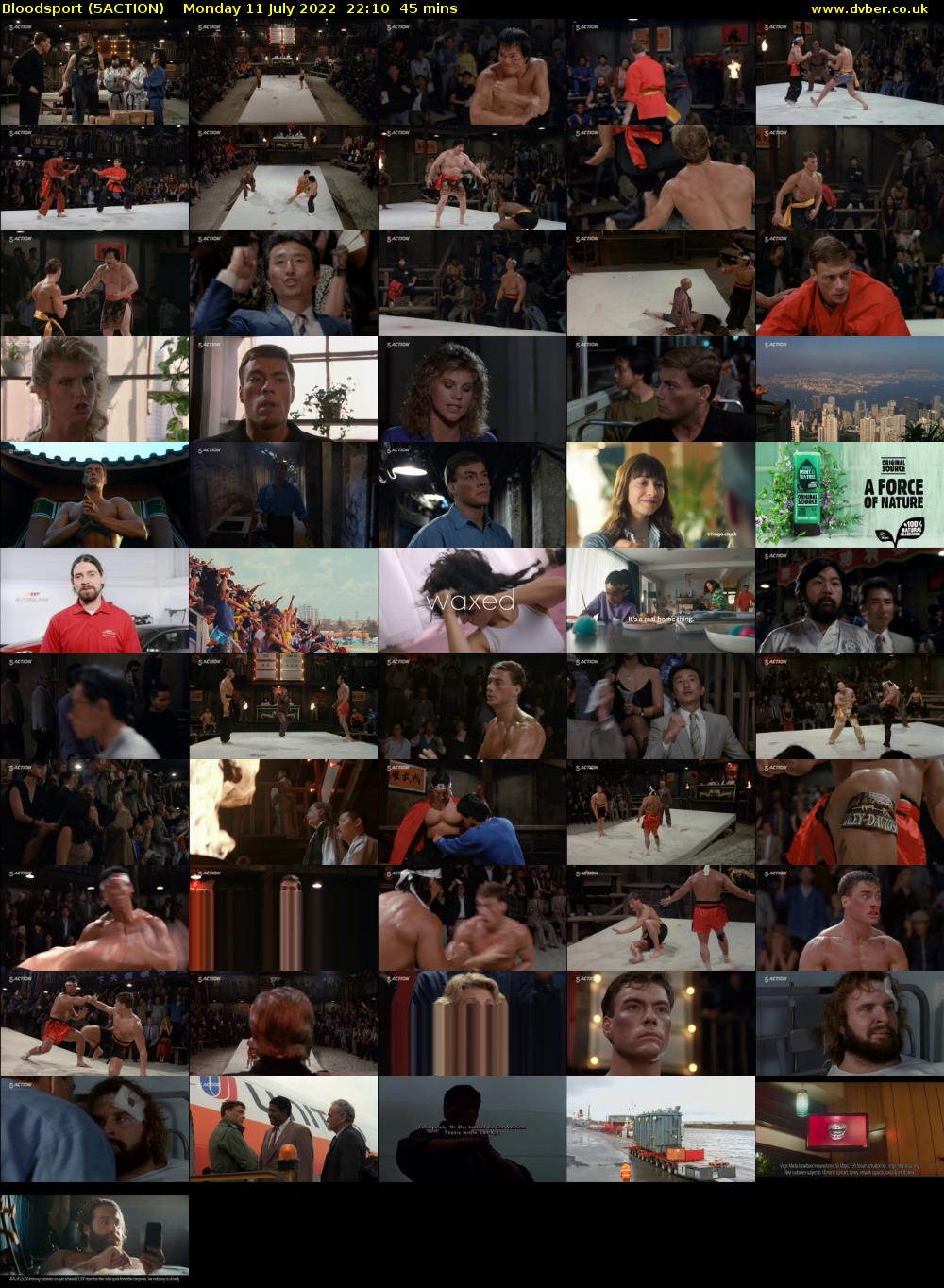 Bloodsport (5ACTION) Monday 11 July 2022 22:10 - 22:55