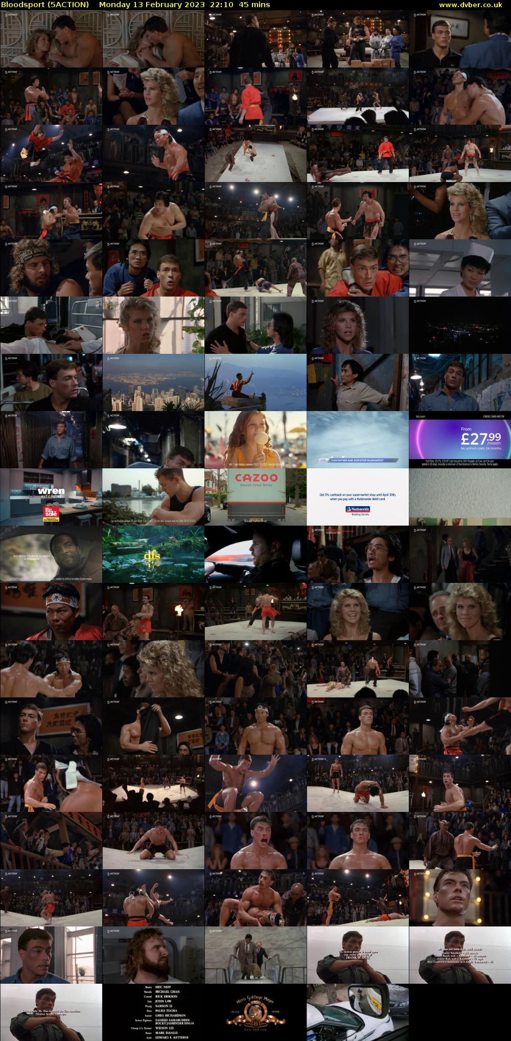 Bloodsport (5ACTION) Monday 13 February 2023 22:10 - 22:55
