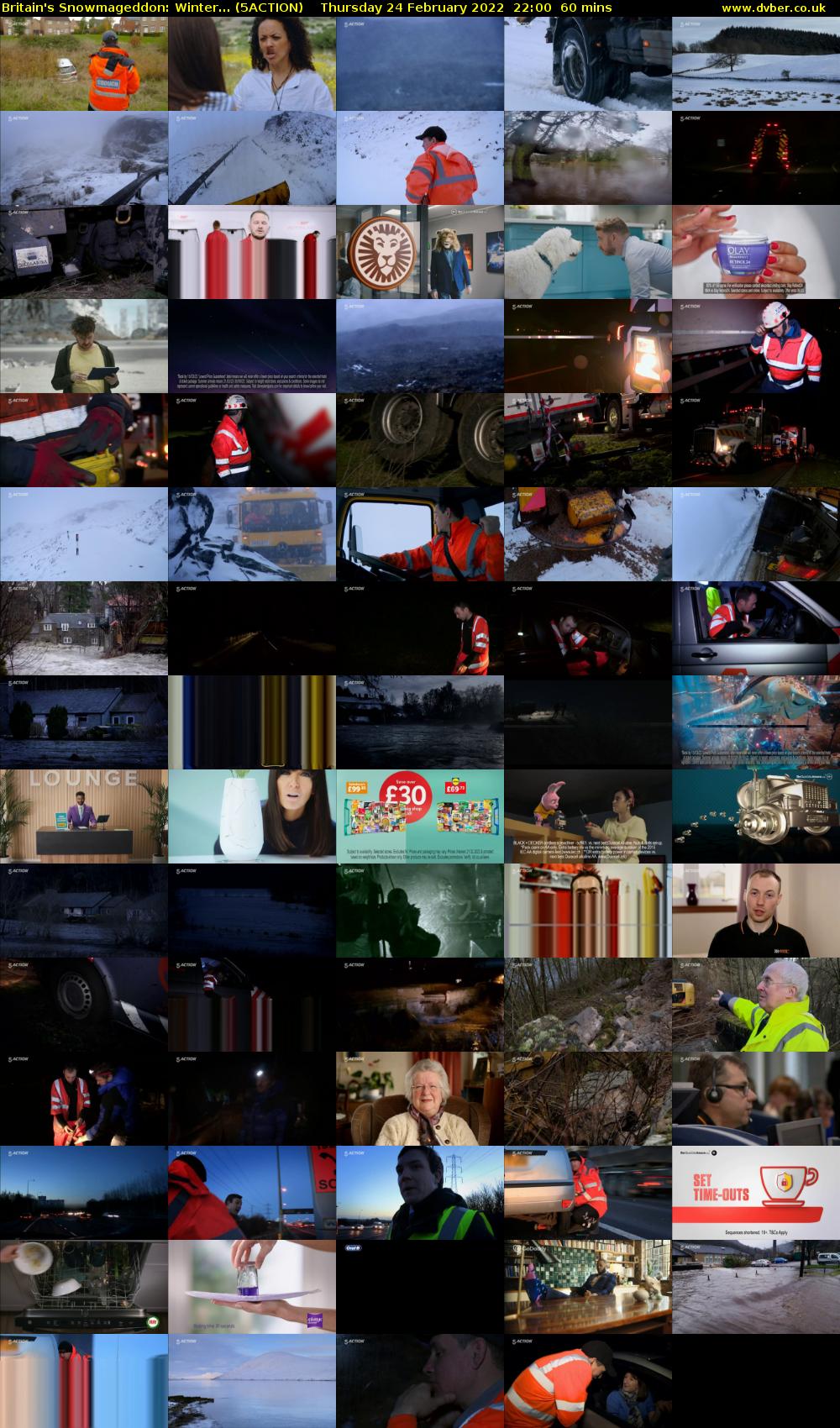 Britain's Snowmageddon: Winter... (5ACTION) Thursday 24 February 2022 22:00 - 23:00