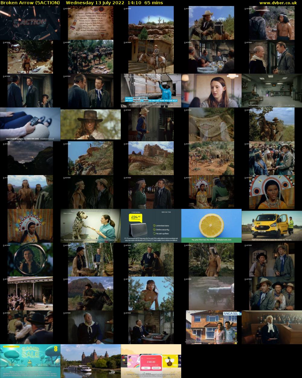 Broken Arrow (5ACTION) Wednesday 13 July 2022 14:10 - 15:15