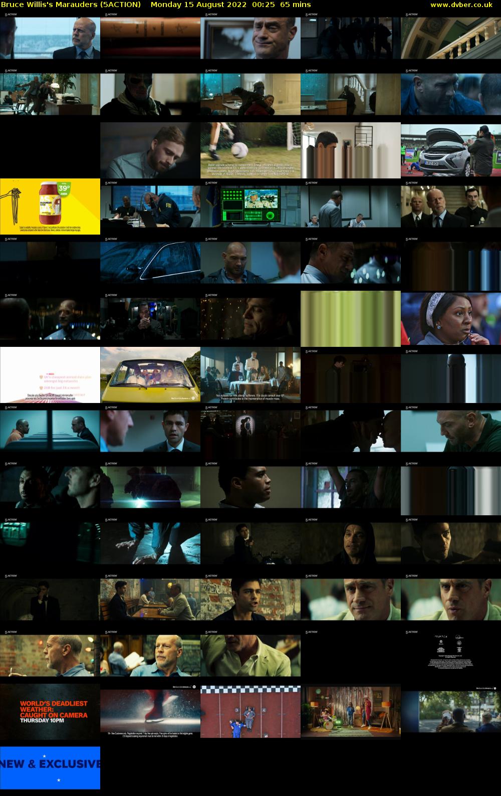 Bruce Willis's Marauders (5ACTION) Monday 15 August 2022 00:25 - 01:30