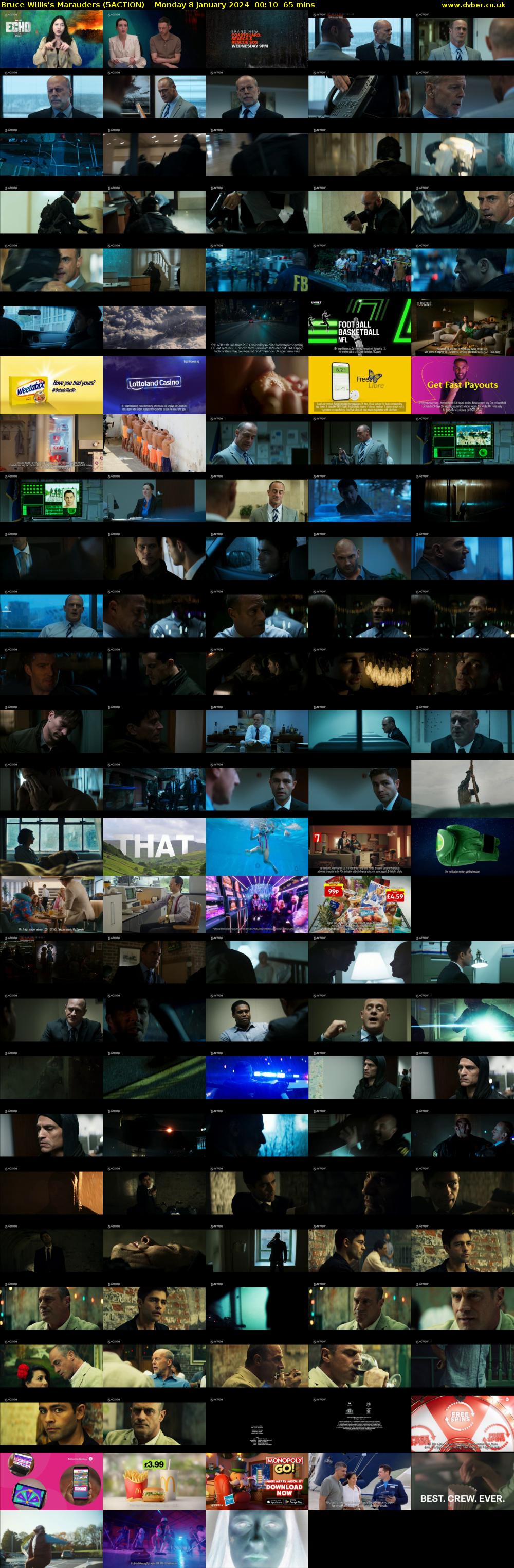 Bruce Willis's Marauders (5ACTION) Monday 8 January 2024 00:10 - 01:15