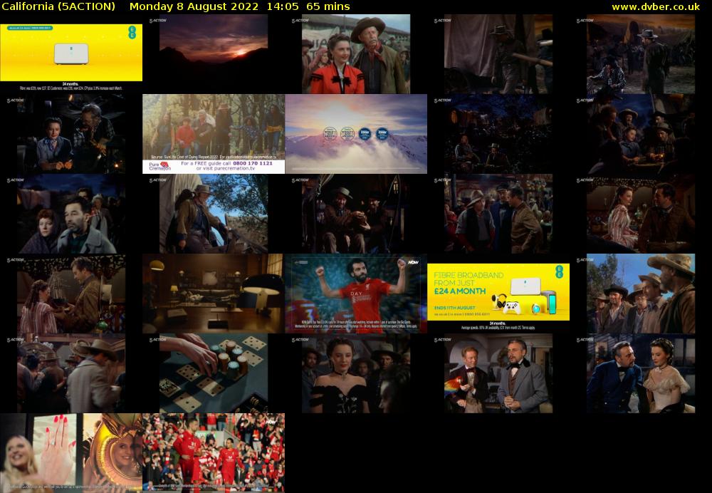 California (5ACTION) Monday 8 August 2022 14:05 - 15:10