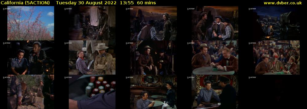 California (5ACTION) Tuesday 30 August 2022 13:55 - 14:55