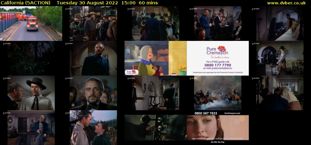 California (5ACTION) Tuesday 30 August 2022 15:00 - 16:00
