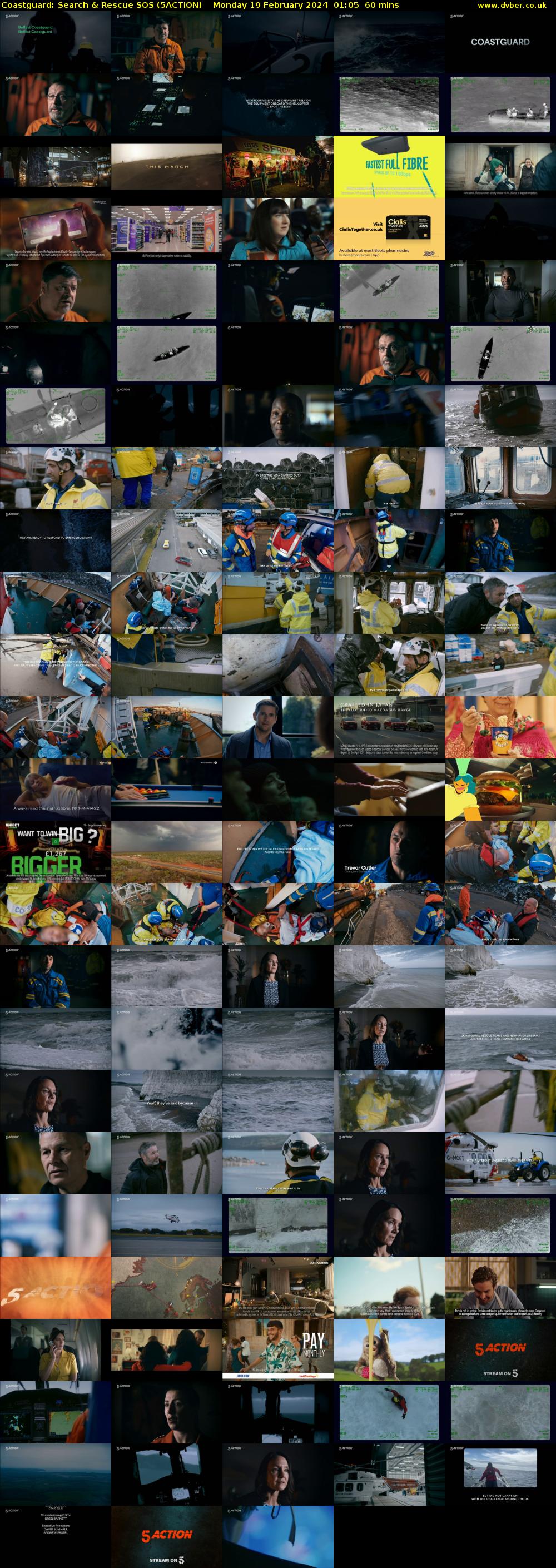Coastguard: Search & Rescue SOS (5ACTION) Monday 19 February 2024 01:05 - 02:05