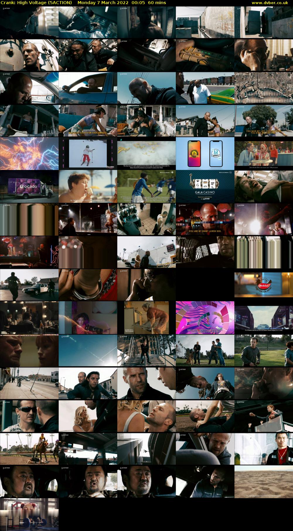 Crank: High Voltage (5ACTION) Monday 7 March 2022 00:05 - 01:05