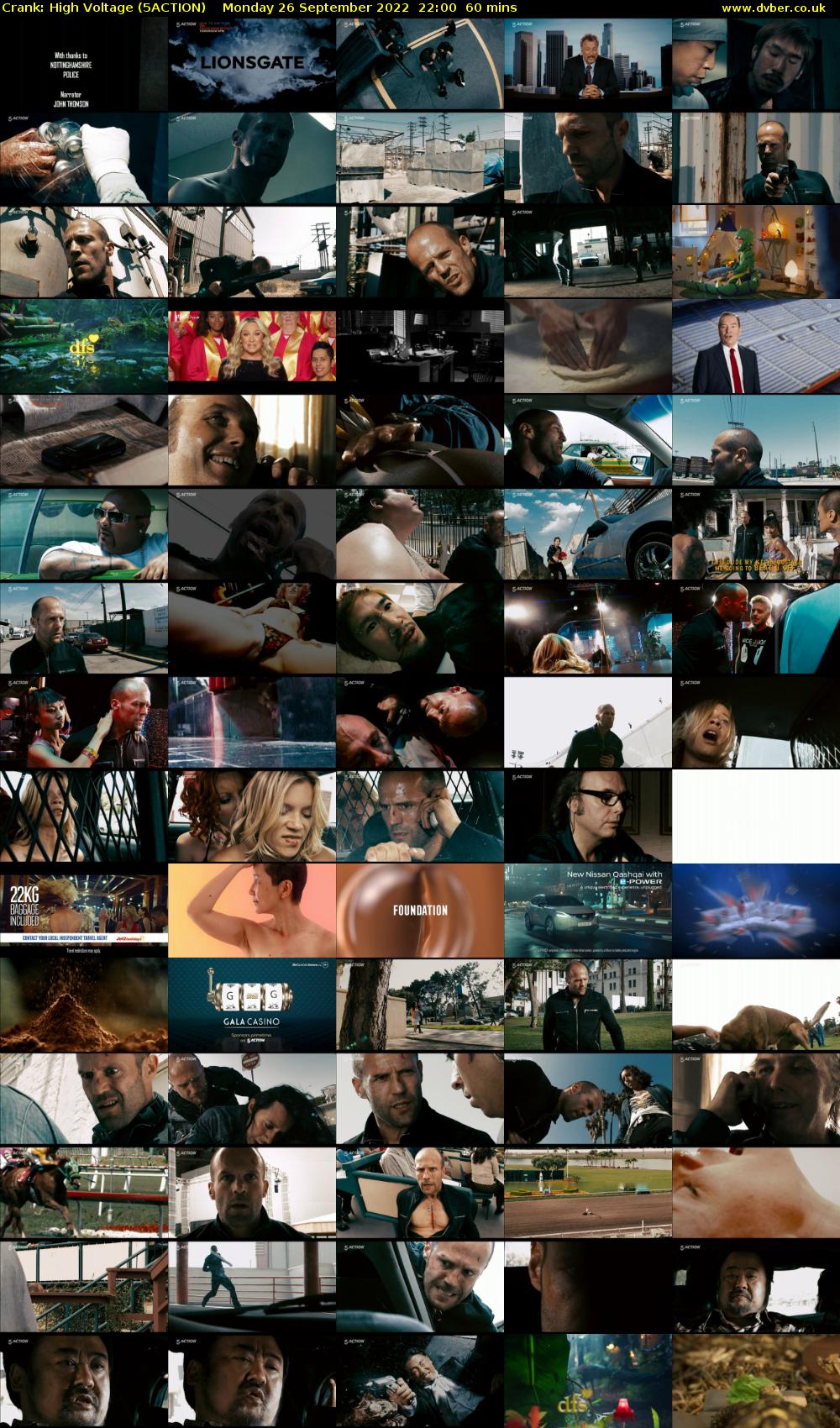 Crank: High Voltage (5ACTION) Monday 26 September 2022 22:00 - 23:00