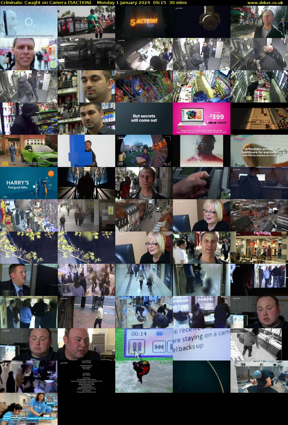 Criminals: Caught on Camera (5ACTION) Monday 1 January 2024 09:15 - 09:45