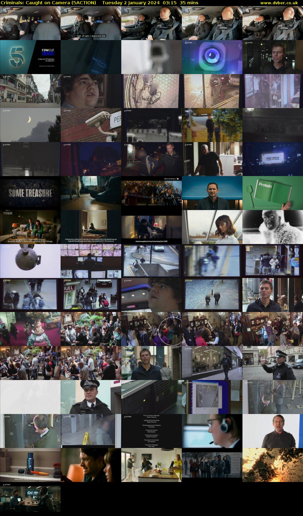Criminals: Caught on Camera (5ACTION) Tuesday 2 January 2024 03:15 - 03:50