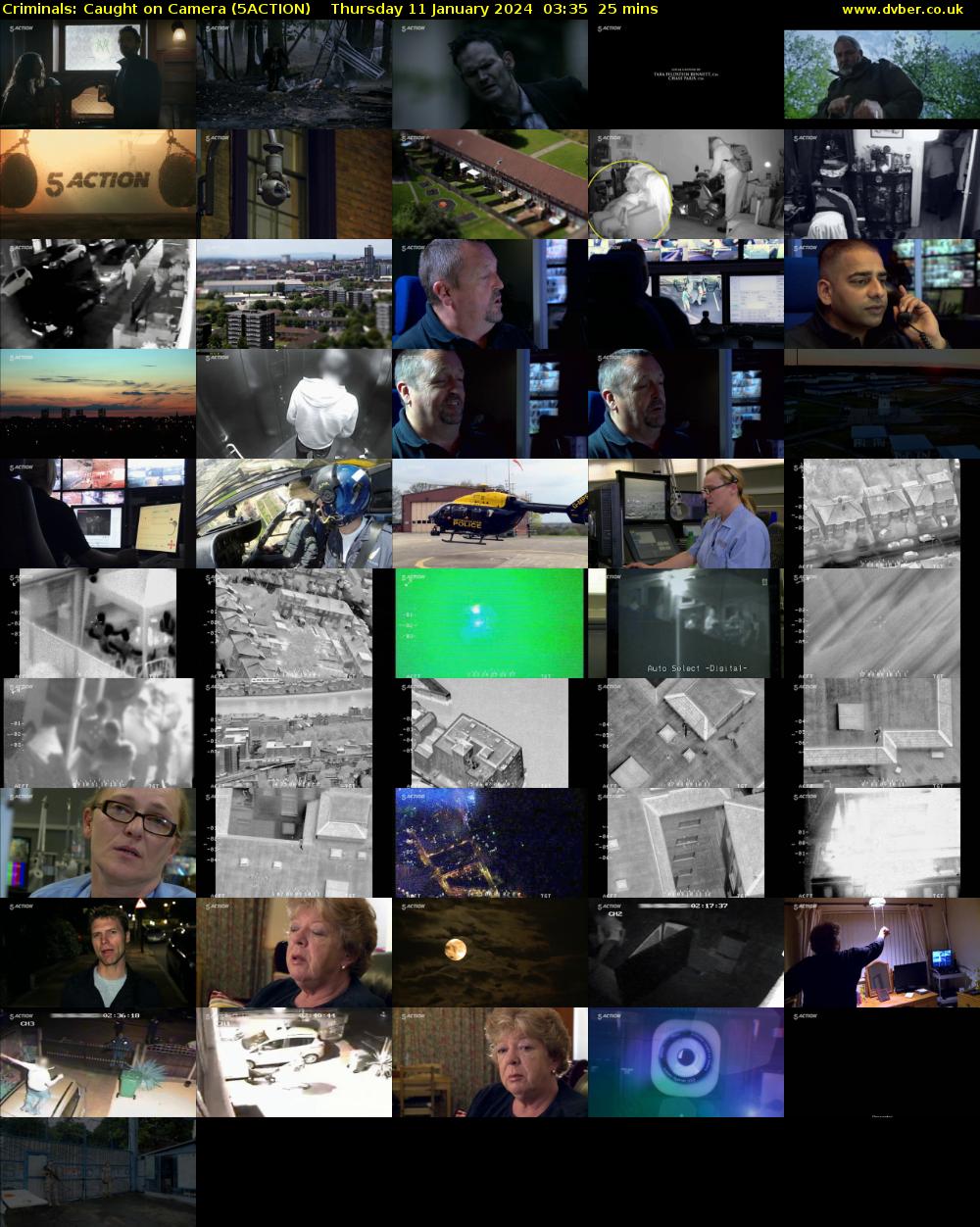 Criminals: Caught on Camera (5ACTION) Thursday 11 January 2024 03:35 - 04:00