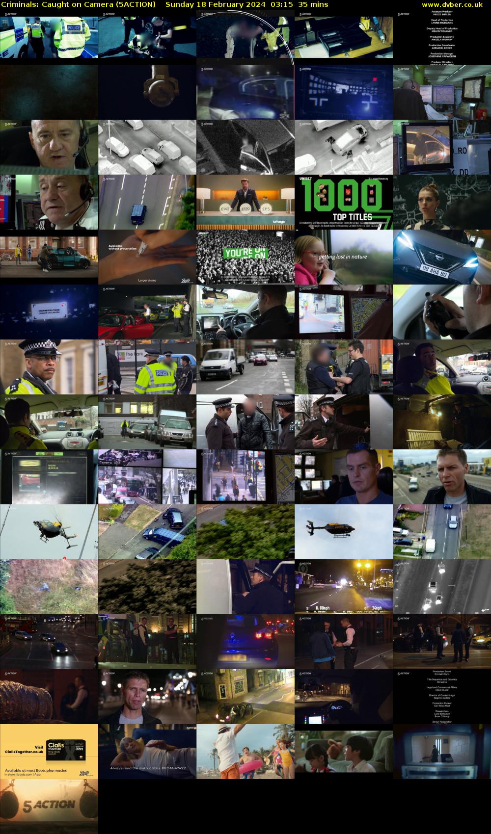 Criminals: Caught on Camera (5ACTION) Sunday 18 February 2024 03:15 - 03:50
