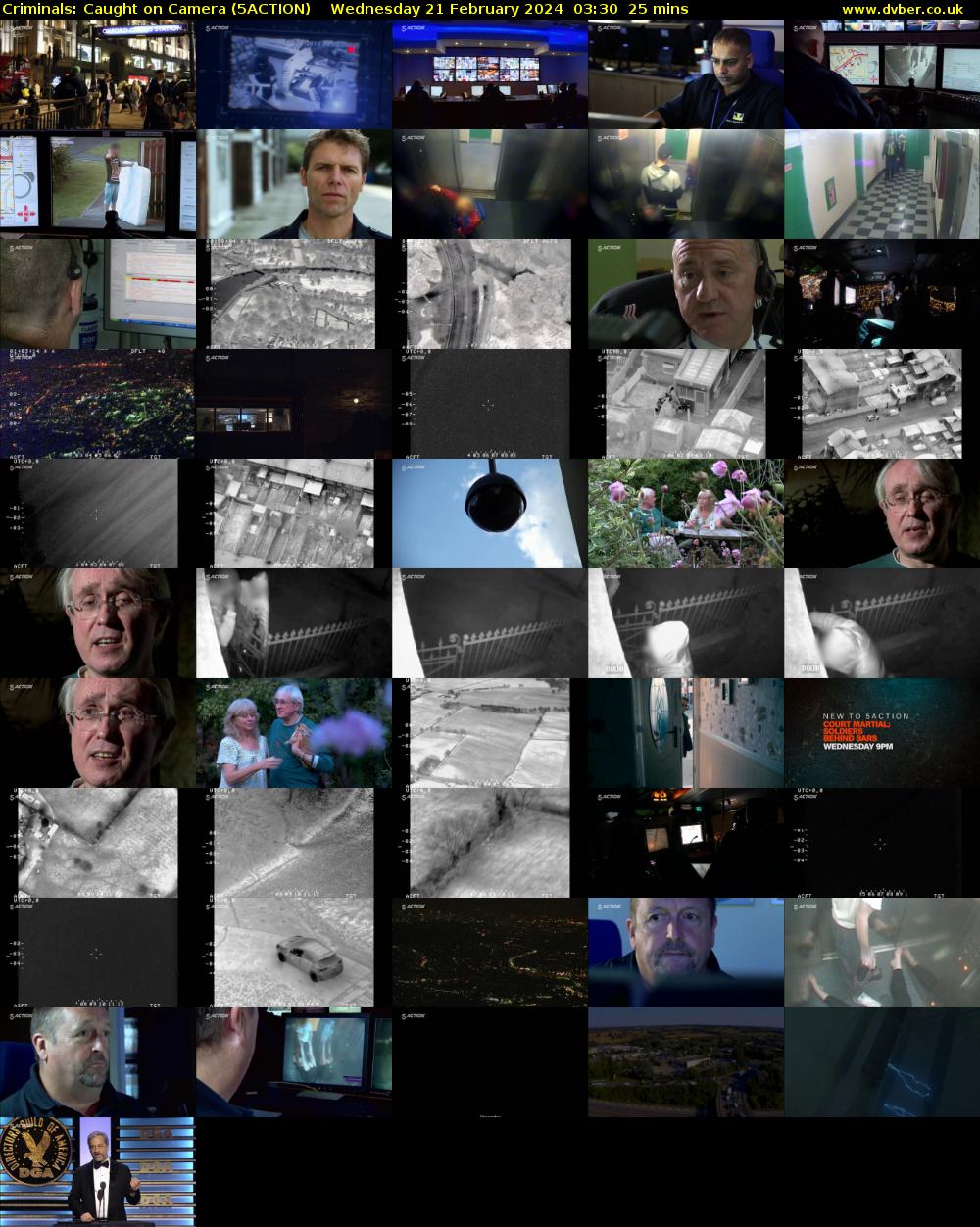 Criminals: Caught on Camera (5ACTION) Wednesday 21 February 2024 03:30 - 03:55