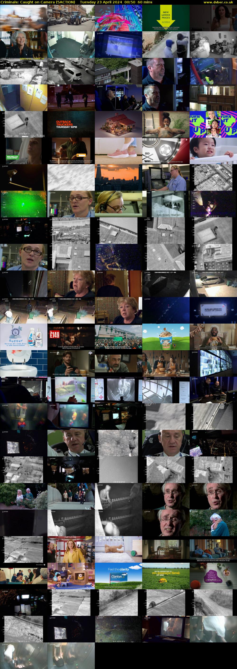 Criminals: Caught on Camera (5ACTION) Tuesday 23 April 2024 00:50 - 01:50