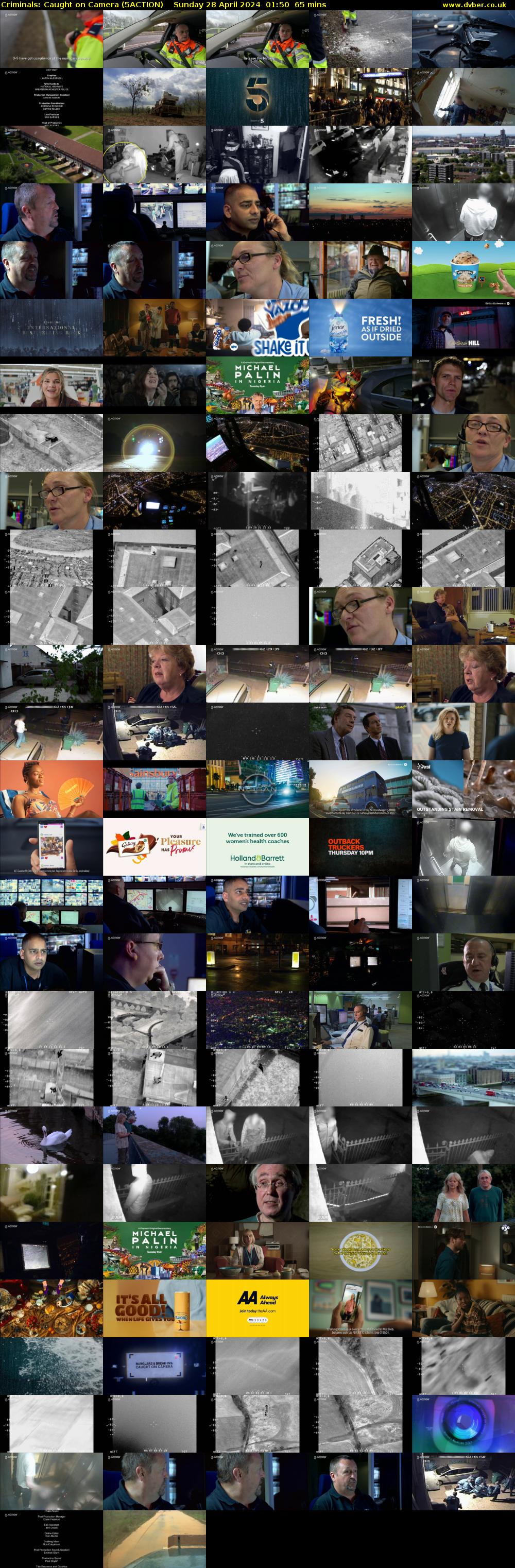 Criminals: Caught on Camera (5ACTION) Sunday 28 April 2024 01:50 - 02:55