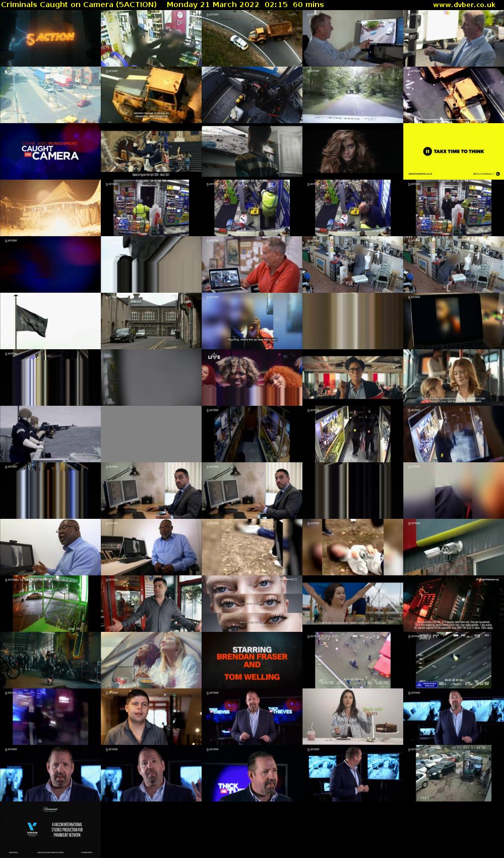 Criminals Caught on Camera (5ACTION) Monday 21 March 2022 02:15 - 03:15