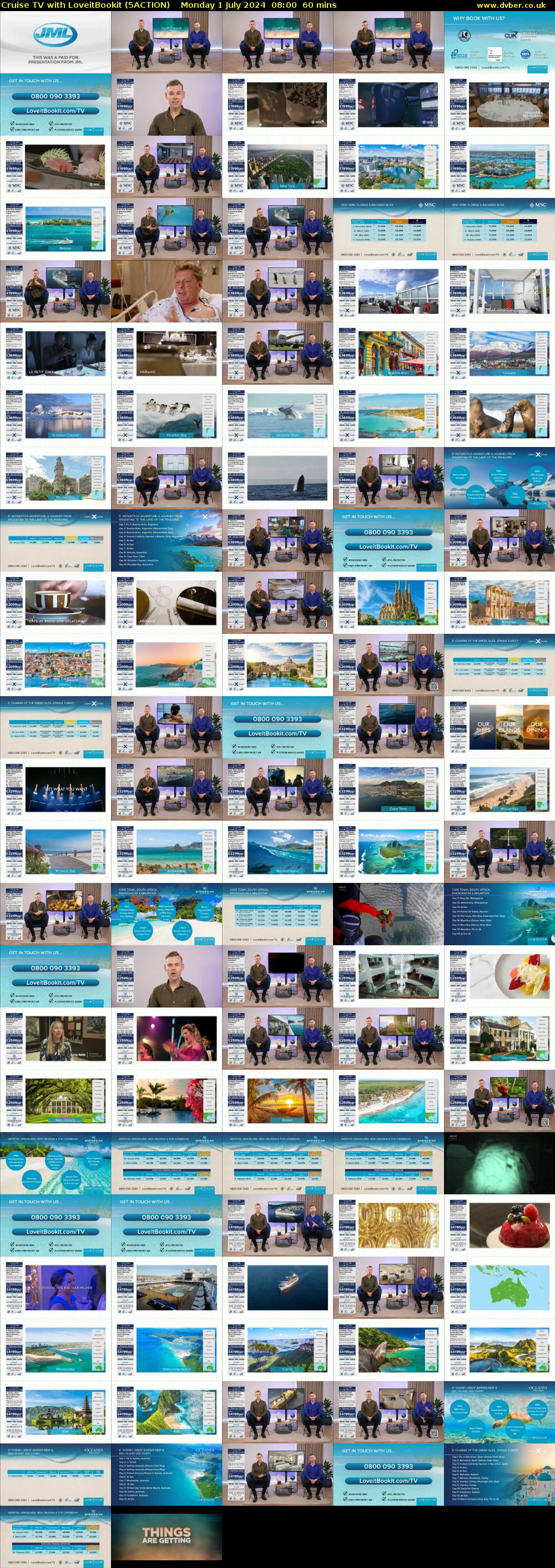 Cruise TV with LoveitBookit (5ACTION) Monday 1 July 2024 08:00 - 09:00