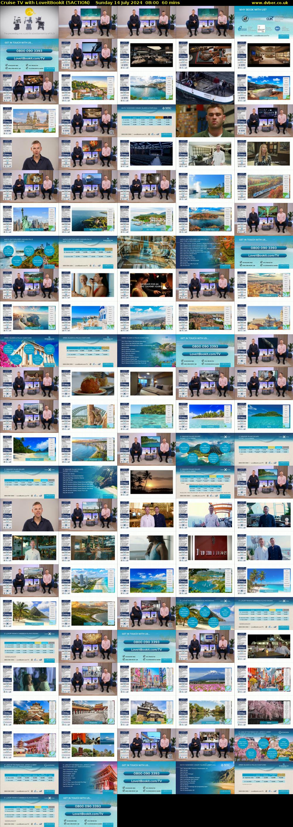 Cruise TV with LoveitBookit (5ACTION) Sunday 14 July 2024 08:00 - 09:00