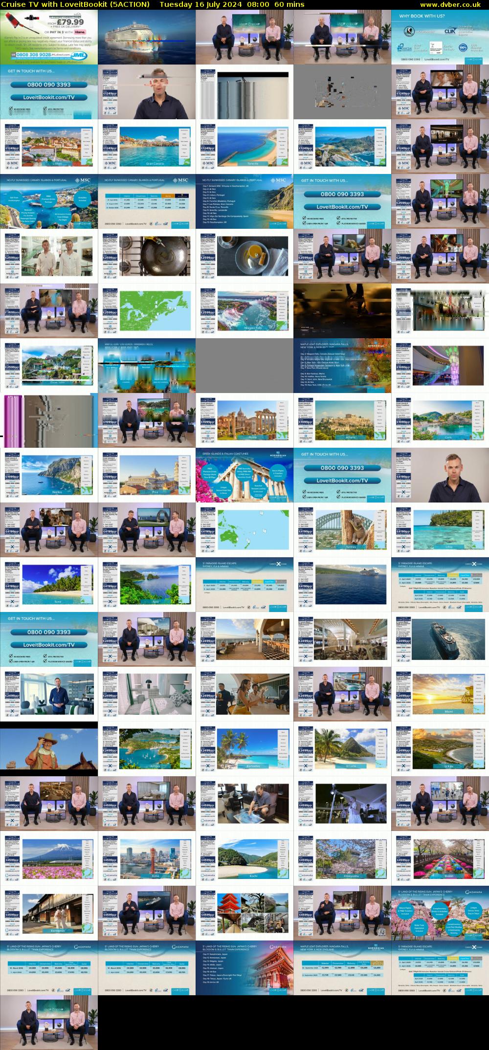 Cruise TV with LoveitBookit (5ACTION) Tuesday 16 July 2024 08:00 - 09:00