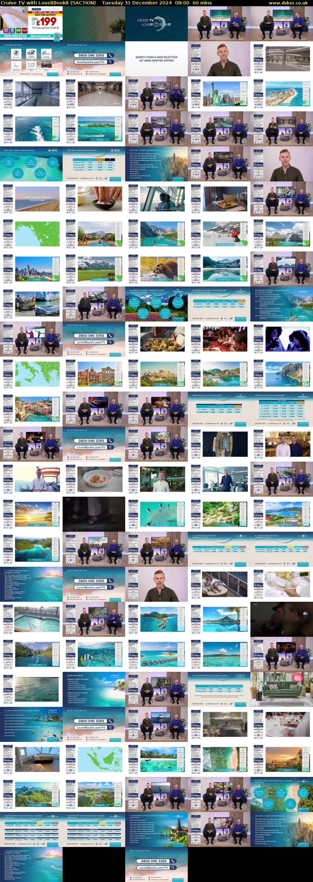 Cruise TV with LoveitBookit (5ACTION) Tuesday 31 December 2024 08:00 - 09:00