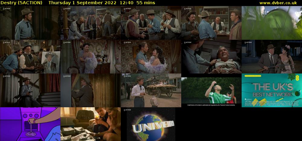 Destry (5ACTION) Thursday 1 September 2022 12:40 - 13:35