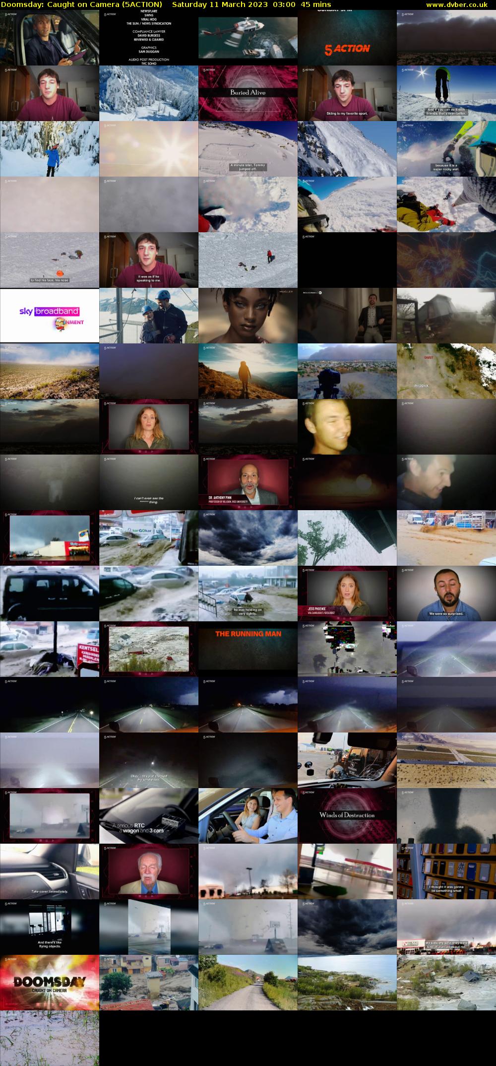 Doomsday: Caught on Camera (5ACTION) Saturday 11 March 2023 03:00 - 03:45