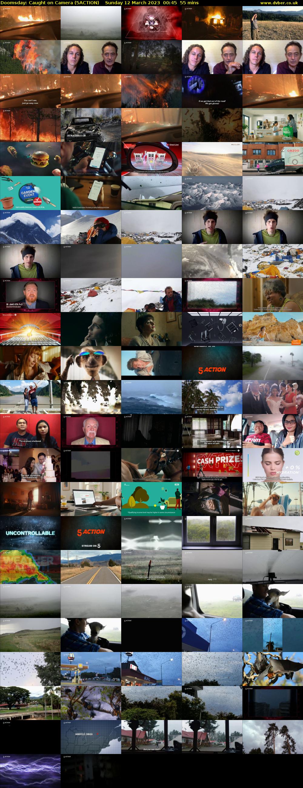 Doomsday: Caught on Camera (5ACTION) Sunday 12 March 2023 00:45 - 01:40