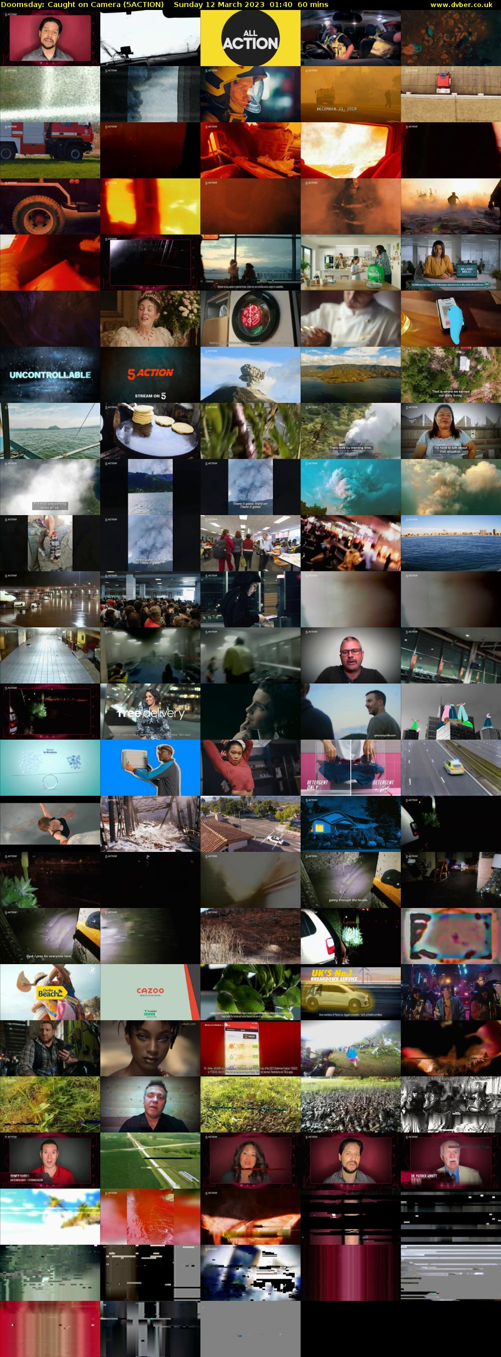 Doomsday: Caught on Camera (5ACTION) Sunday 12 March 2023 01:40 - 02:40