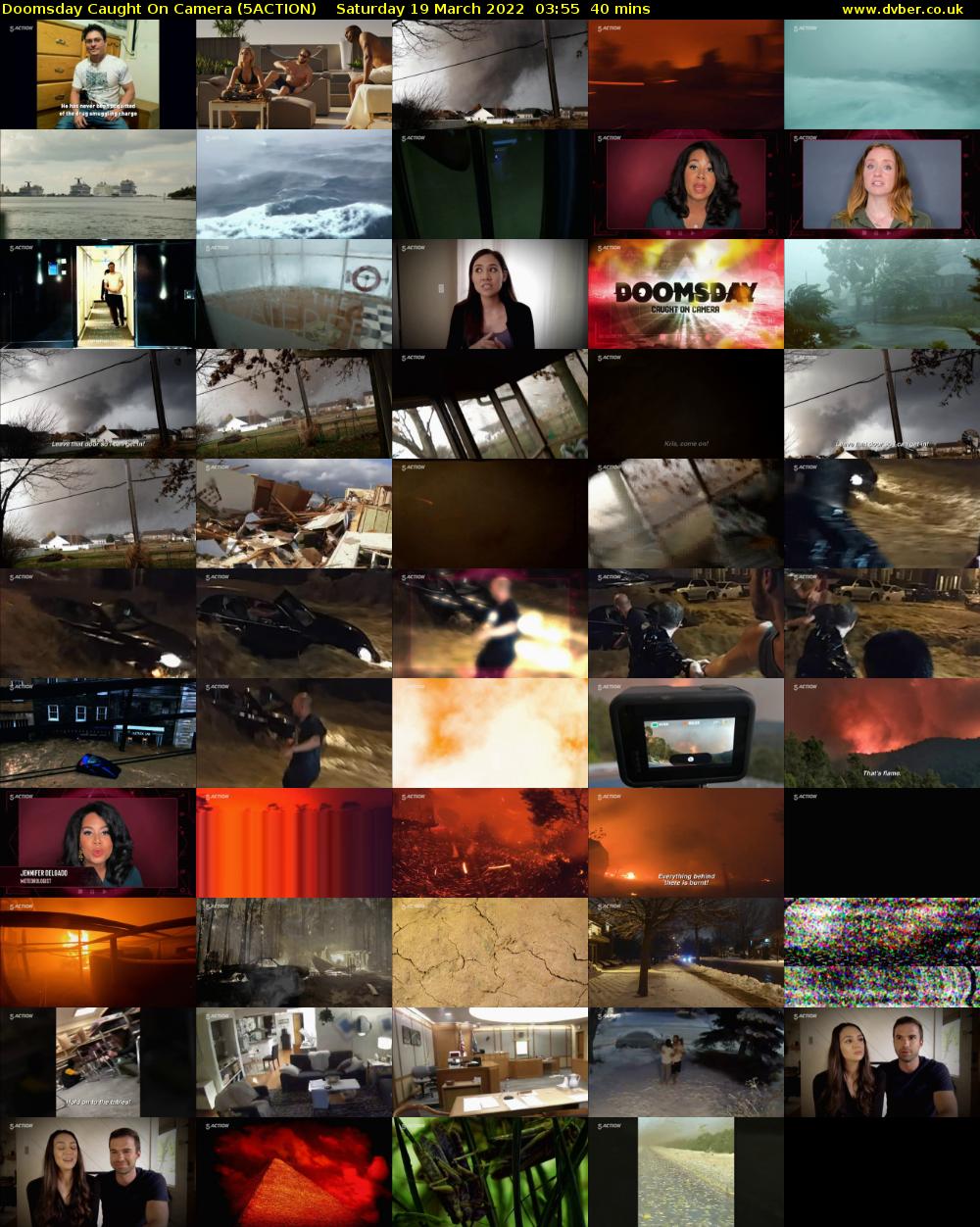 Doomsday Caught On Camera (5ACTION) Saturday 19 March 2022 03:55 - 04:35