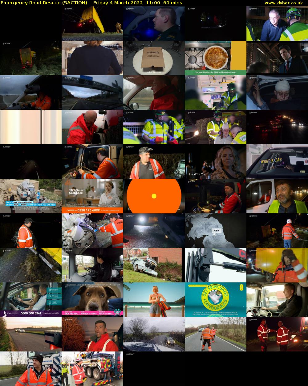 Emergency Road Rescue (5ACTION) Friday 4 March 2022 11:00 - 12:00
