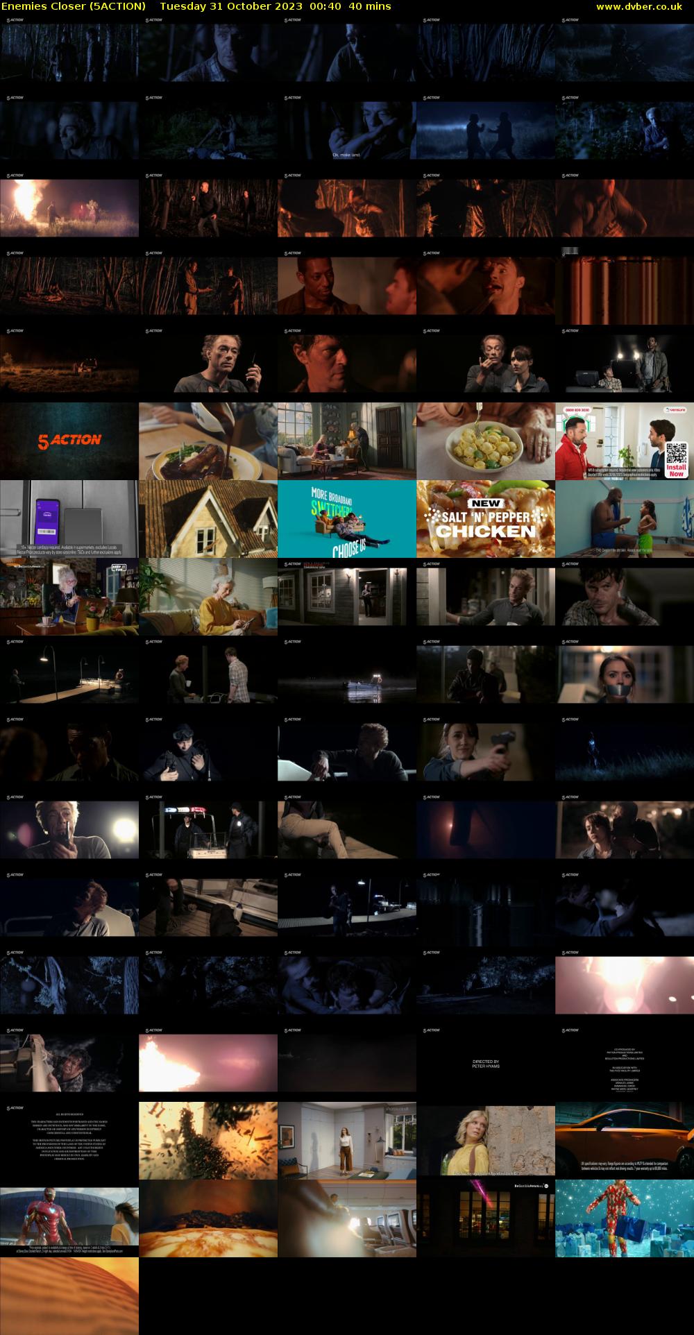 Enemies Closer (5ACTION) Tuesday 31 October 2023 00:40 - 01:20