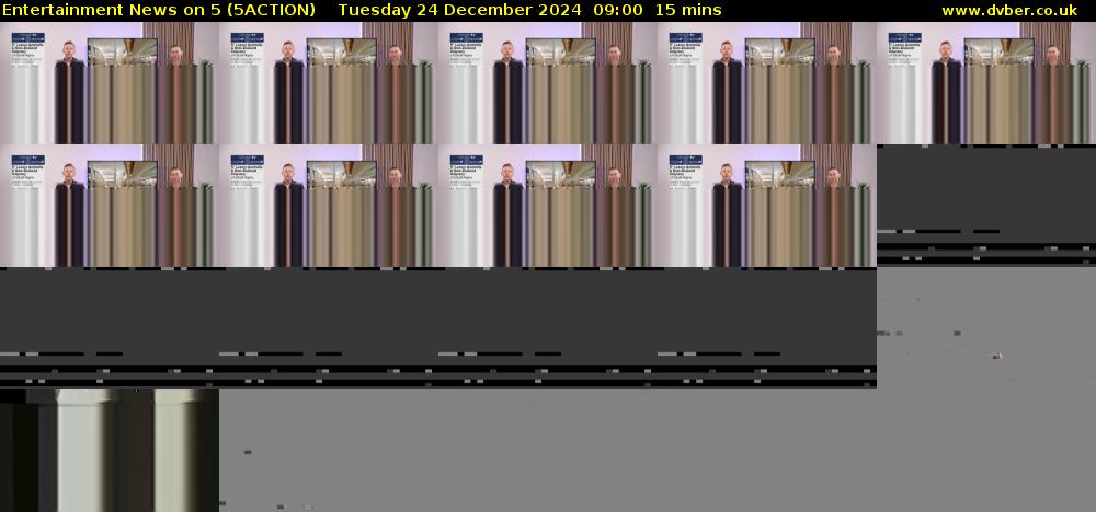 Entertainment News on 5 (5ACTION) Tuesday 24 December 2024 09:00 - 09:15