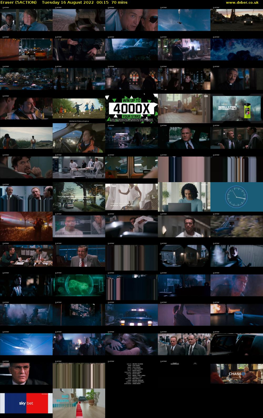 Eraser (5ACTION) Tuesday 16 August 2022 00:15 - 01:25