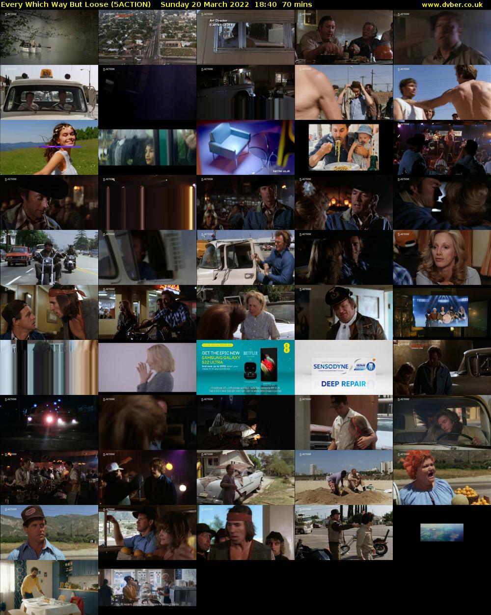 Every Which Way But Loose (5ACTION) Sunday 20 March 2022 18:40 - 19:50