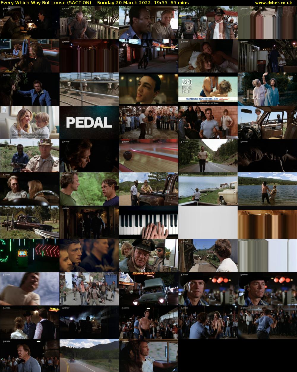 Every Which Way But Loose (5ACTION) Sunday 20 March 2022 19:55 - 21:00