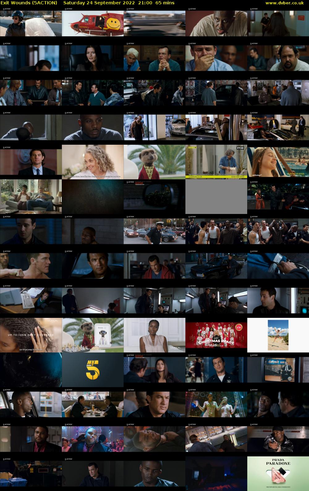 Exit Wounds (5ACTION) Saturday 24 September 2022 21:00 - 22:05