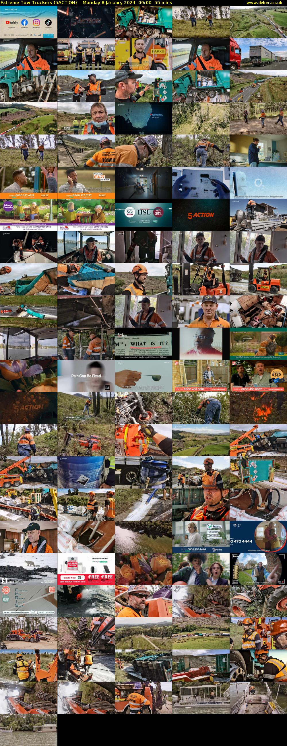 Extreme Tow Truckers (5ACTION) Monday 8 January 2024 09:00 - 09:55