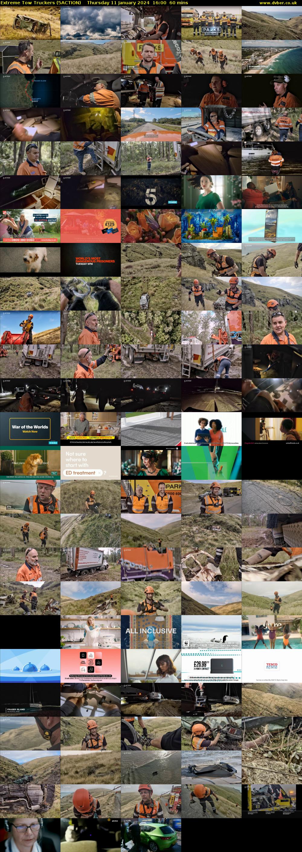 Extreme Tow Truckers (5ACTION) Thursday 11 January 2024 16:00 - 17:00