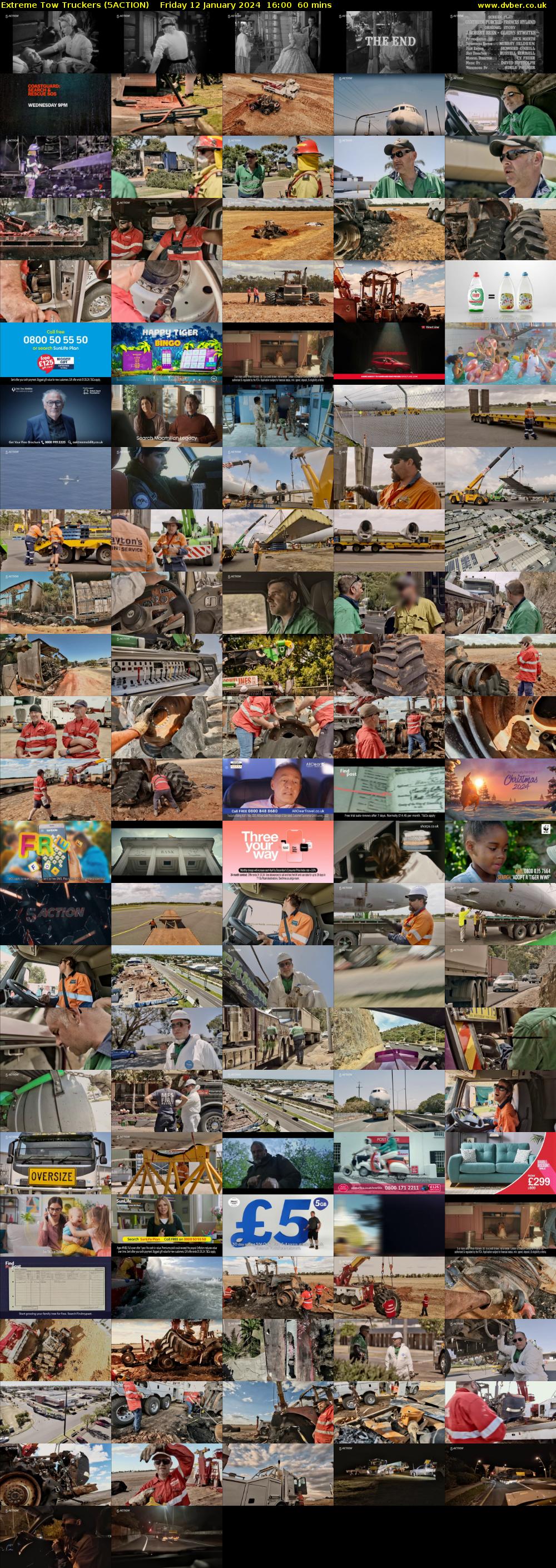 Extreme Tow Truckers (5ACTION) Friday 12 January 2024 16:00 - 17:00