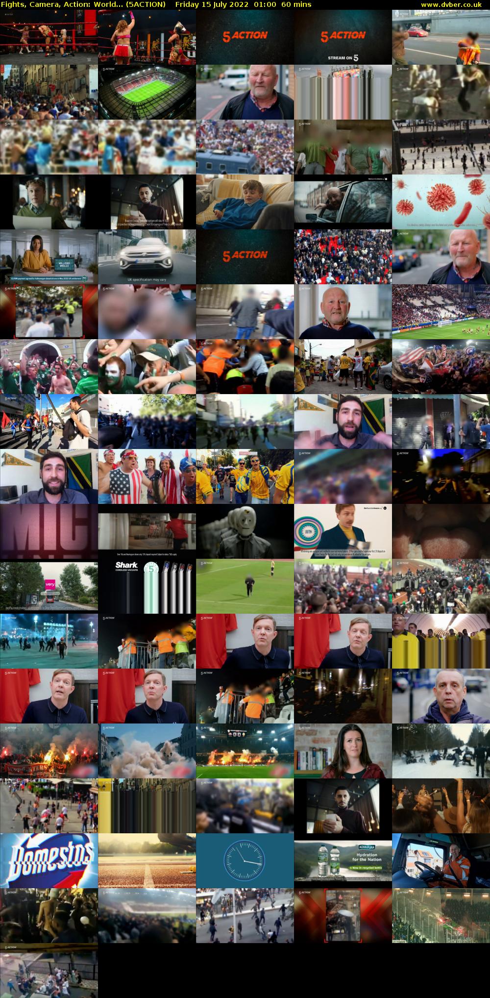 Fights, Camera, Action: World... (5ACTION) Friday 15 July 2022 01:00 - 02:00