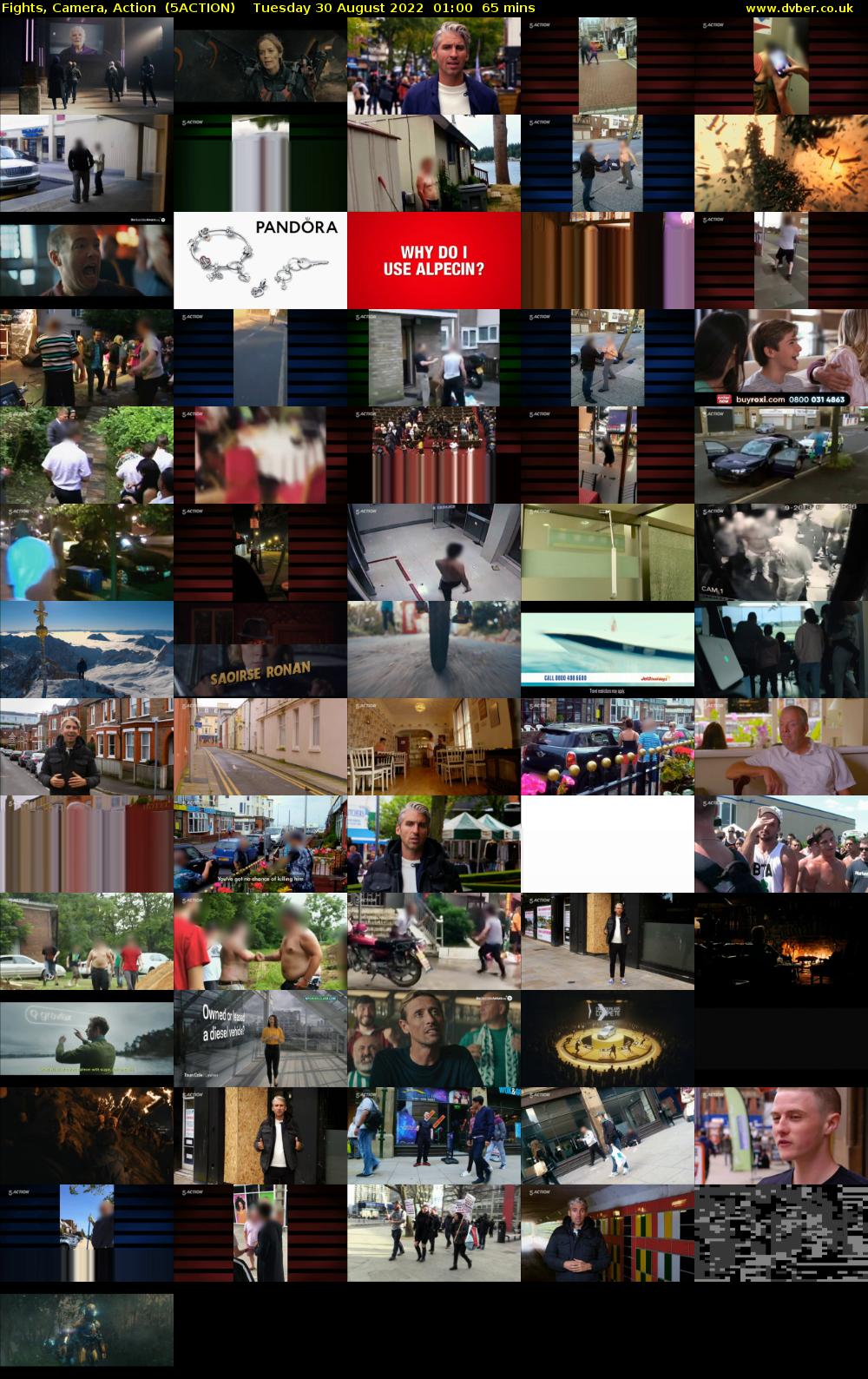 Fights, Camera, Action  (5ACTION) Tuesday 30 August 2022 01:00 - 02:05