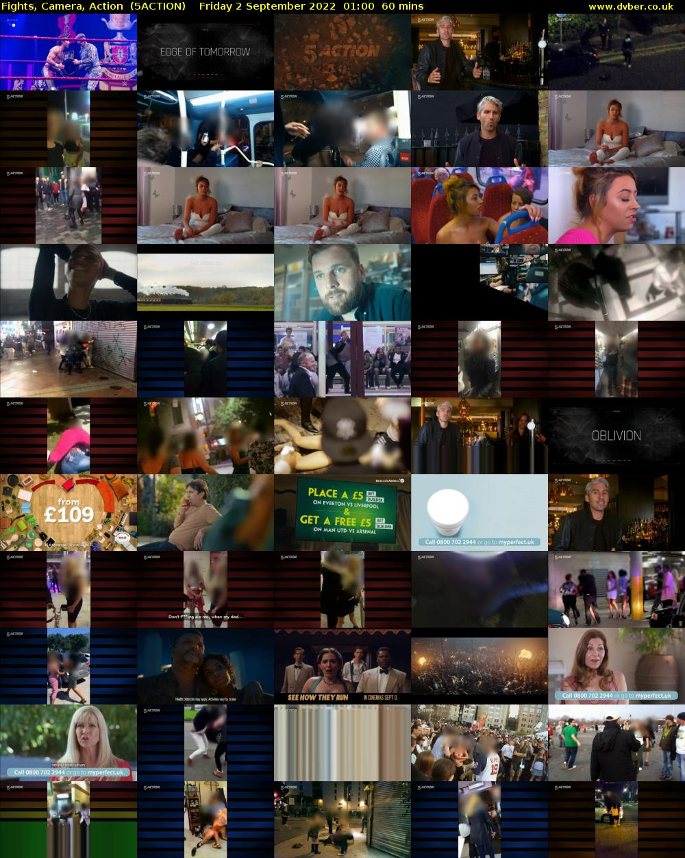 Fights, Camera, Action  (5ACTION) Friday 2 September 2022 01:00 - 02:00