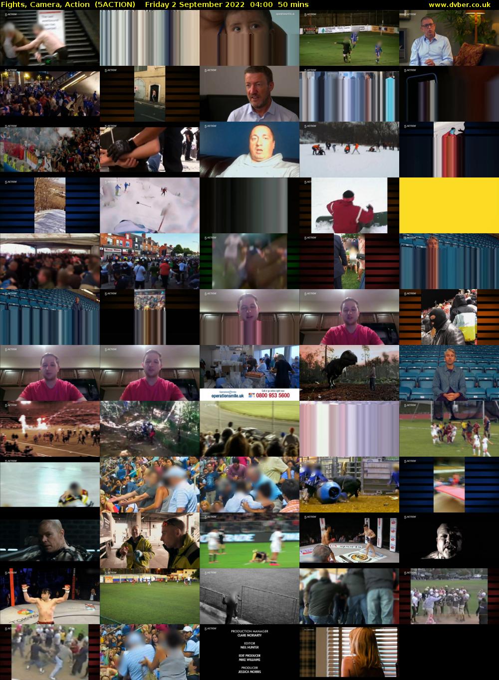 Fights, Camera, Action  (5ACTION) Friday 2 September 2022 04:00 - 04:50