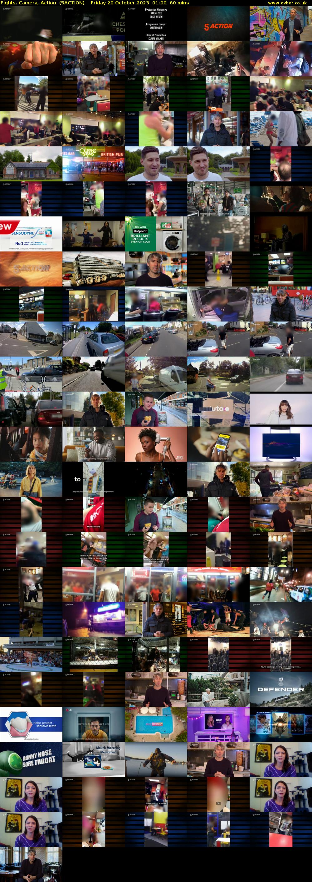 Fights, Camera, Action  (5ACTION) Friday 20 October 2023 01:00 - 02:00