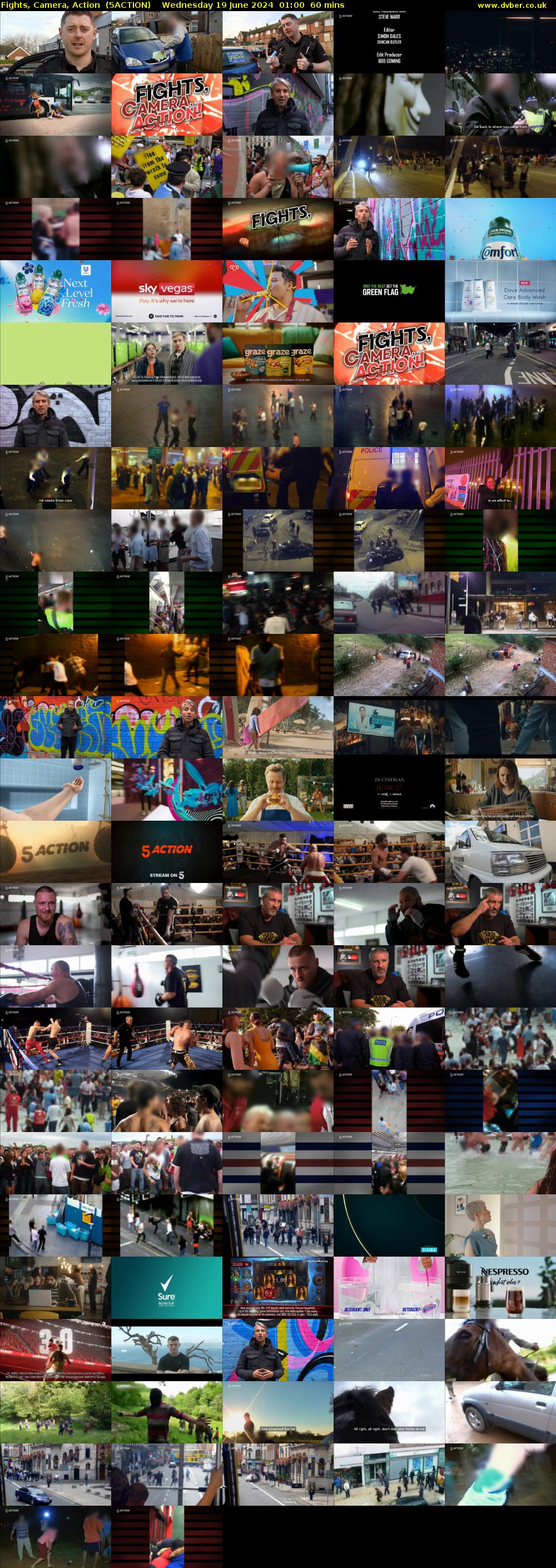 Fights, Camera, Action  (5ACTION) Wednesday 19 June 2024 01:00 - 02:00