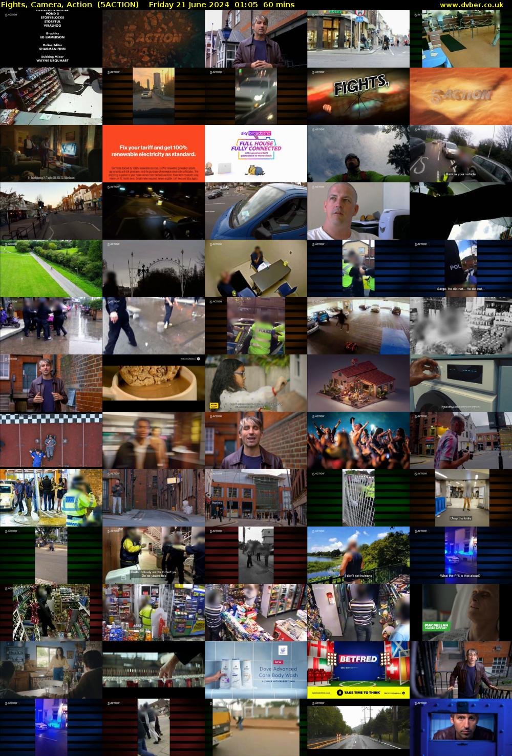 Fights, Camera, Action  (5ACTION) Friday 21 June 2024 01:05 - 02:05