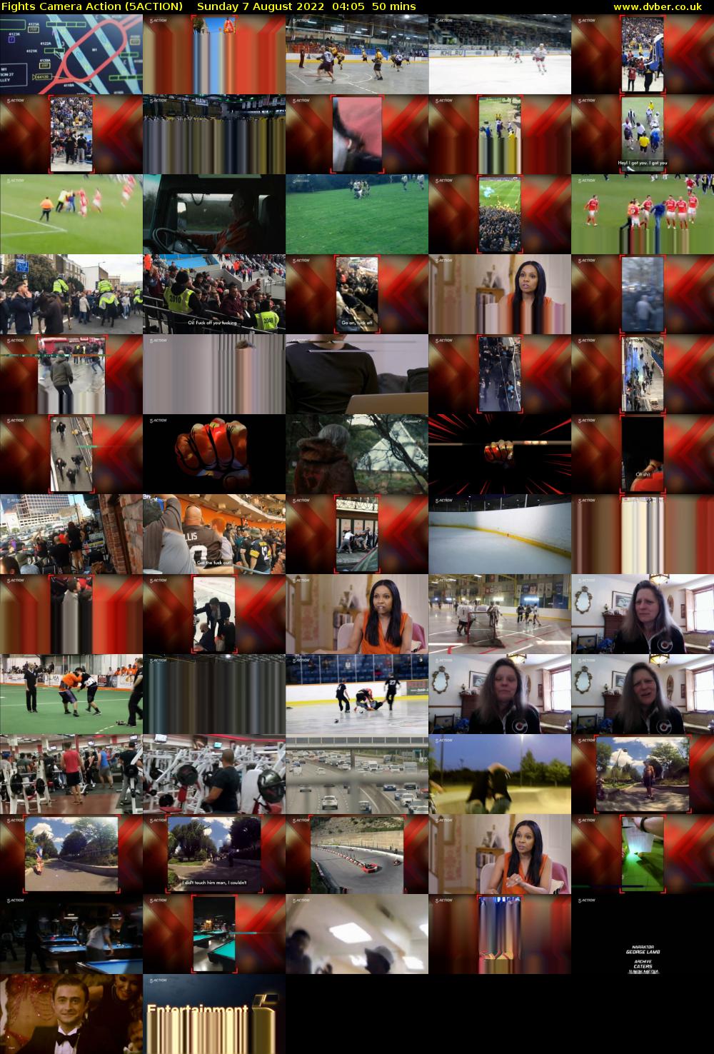 Fights Camera Action (5ACTION) Sunday 7 August 2022 04:05 - 04:55